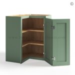 Jade Green Shaker 30"/36" Easy Reach Corner Wall Cabinet - Image 2