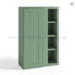 Jade Green Shaker 42" Wall Blind Corner Cabinet