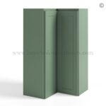 Jade Green Shaker 42" Easy Reach Corner Wall Cabinet