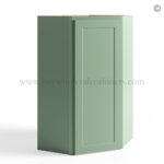 Jade Green Shaker Wall Diagonal Corner Cabinet