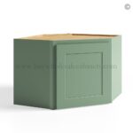 Jade Green Shaker Wall Diagonal Cabinet