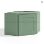 Jade Green Shaker Wall Diagonal Cabinet