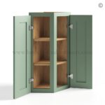 Jade Green Shaker 30"/36" Wall End Cabinet - Image 2