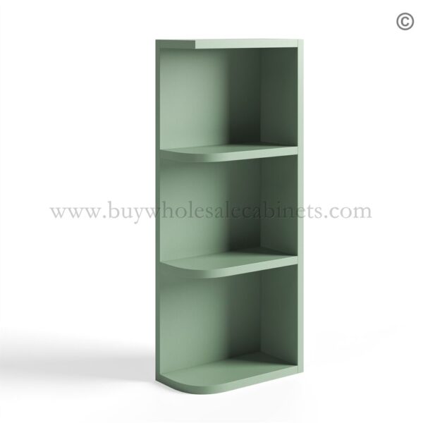 20 jade shaker 30 36 wall open end shelf cabinet woes0930