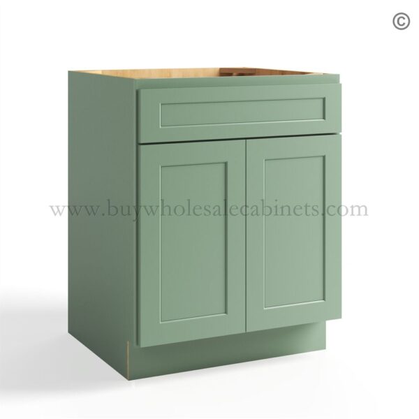 28 jade shaker closed base cabinet two doors one drawer b27 1
