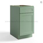 Jade Green Shaker Base Cabinet One Door/One Drawer