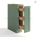 Jade Green Shaker Base Spice Rack Cabinet - Image 2