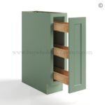 Jade Green Shaker Base Spice Rack Cabinet - Image 2