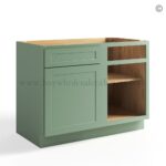 Jade Green Shaker Base Blind Corner Cabinet