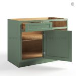 Jade Green Shaker Base Blind Corner Cabinet - Image 2