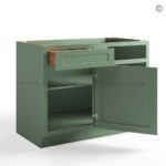 Jade Green Shaker Base Blind Corner Cabinet - Image 2