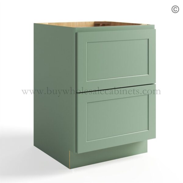 35 jade shaker closed two drawer base cabinet db30 2 1