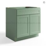 Jade Green Shaker Sink Base Cabinet