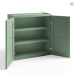 Jade Green Shaker 30" Wall Cabinet Double Door - Image 2