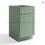 Jade Green Shaker Base File Drawer Cabinet