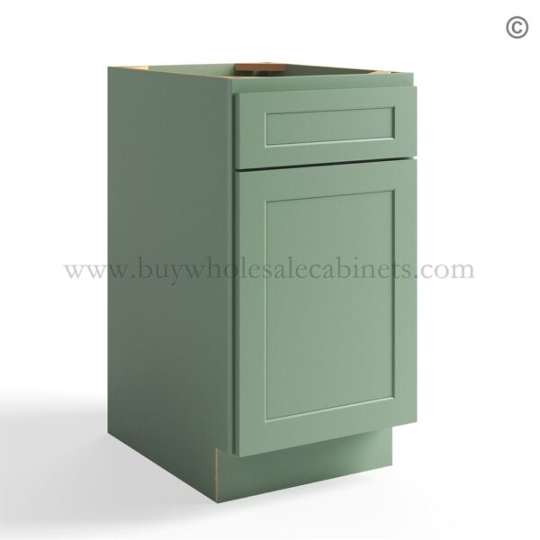 40 jade shaker closed base double waste basket cabinet bwb18