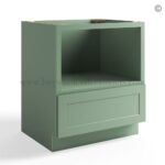 Jade Green Shaker Base Microwave Cabinet