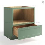 Jade Green Shaker Base Microwave Cabinet - Image 2