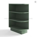 Jade Green Shaker Base Open End Shelf Cabinet