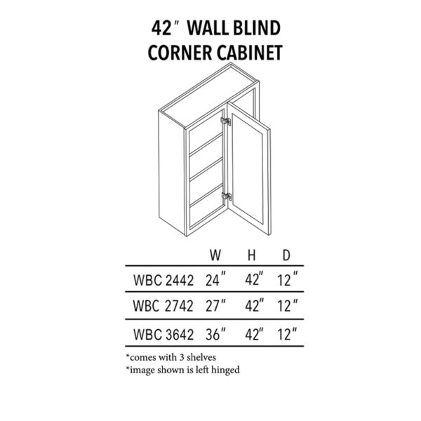 42 wall blind corner cabinet
