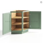Jade Green Shaker Base End Cabinet - Image 2