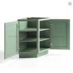 Jade Green Shaker Base End Cabinet - Image 2