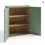 Jade Green Shaker 36" Wall Cabinet Double Door - Image 2