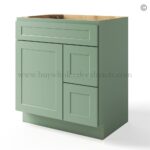 Jade Green Shaker 30" Vanity Base Cabinet Combo