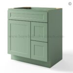 Jade Green Shaker 30" Vanity Base Cabinet Combo