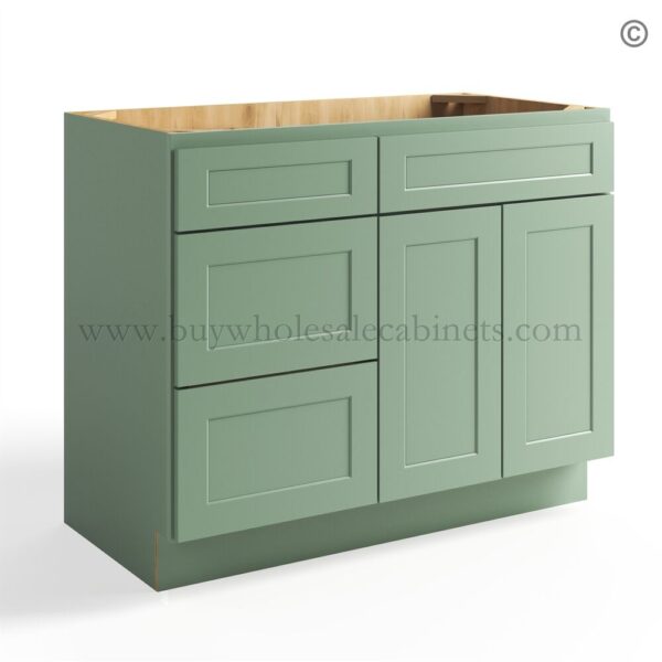 53 jade shaker closed 42 vanity base cabinet combo vsd42l 1