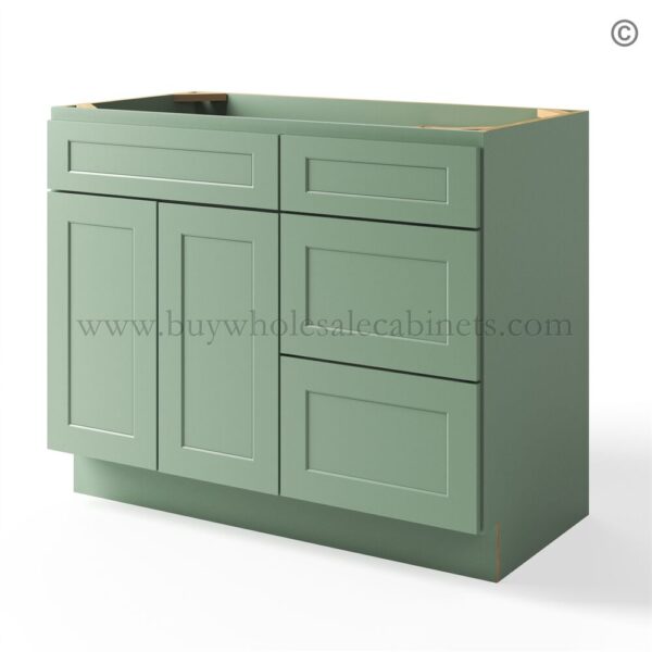 54 jade shaker closed 42 vanity base cabinet combo vsd42l