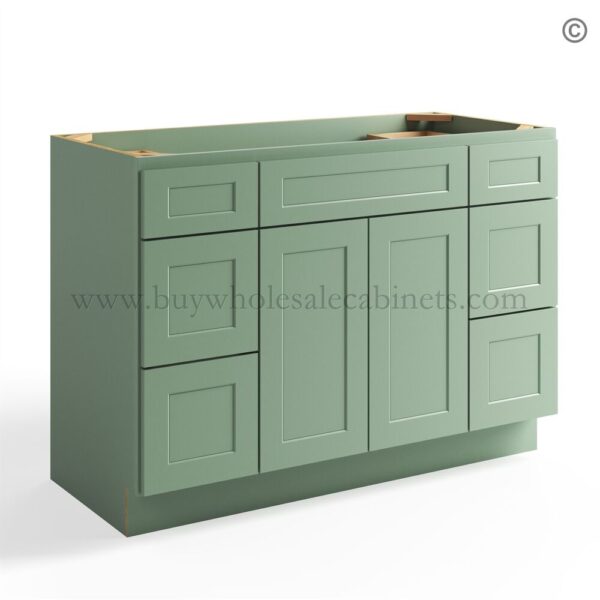 55 jade shaker closed 48 vanity base cabinet combo vsd48