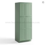 Jade Green Shaker 24"/30" Pantry Cabinet Double Door