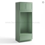 Jade Green Shaker Double Oven Cabinet