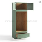 Jade Green Shaker Double Oven Cabinet - Image 2