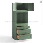 Jade Green Shaker Single Oven Cabinet - Image 2