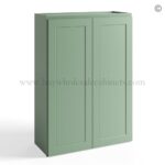 Jade Green Shaker 42" Wall Cabinet Double Door