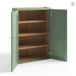 Jade Green Shaker 42" Wall Cabinet Double Door - Image 2