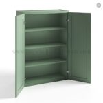 Jade Green Shaker 42" Wall Cabinet Double Door - Image 2
