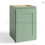 Jade Green Shaker 12" Wall Cabinet Single Door