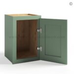 Jade Green Shaker 12" Wall Cabinet Single Door - Image 2