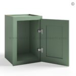 Jade Green Shaker 12" Wall Cabinet Single Door - Image 2
