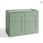 Jade Green Shaker 12"/15"/18"/21" Wall Cabinet Double Door