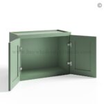 Jade Green Shaker 12"/15"/18"/21" Wall Cabinet Double Door - Image 2
