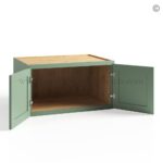 Jade Green Shaker 12"/15"/18"/21" Refrigerator Wall Cabinet - Image 2