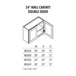 Unfinished Shaker Wall Cabinet 24" - Image 3