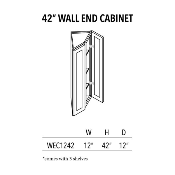 AVC 42 wall end Cabinet