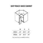 Jade Green Shaker Easy Reach Base Cabinet - Image 3
