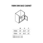 Jade Green Shaker Farm Sink Base Cabinet - Image 3