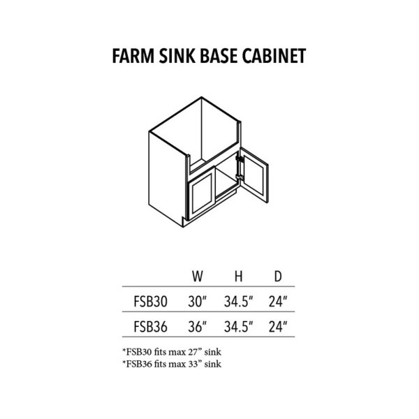 AVC Farm Sink Base Cabinet
